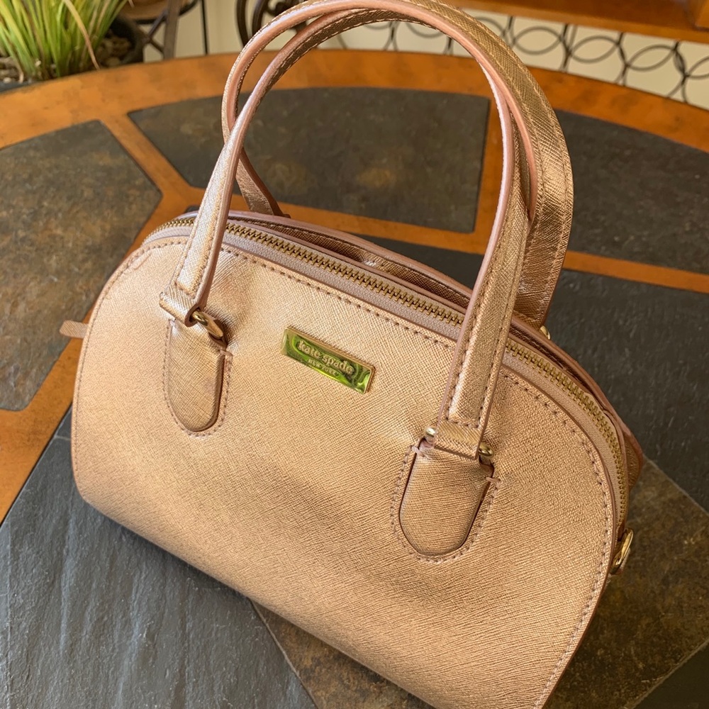 Kate Spade Mini Reiley Satchel Rose Gold